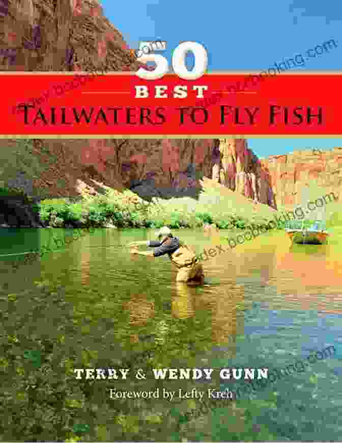 50 Best Tailwaters To Fly Fish Book Cover, Featuring A Fly Fisherman Casting Into A Tailwater River 50 Best Tailwaters To Fly Fish