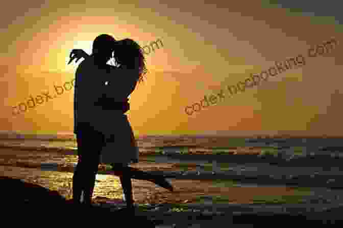 A Couple Embracing Amidst A Vibrant Sunset, Symbolizing The Passionate Intensity Of Love. The Monkey Talk: Poems Of Him Her