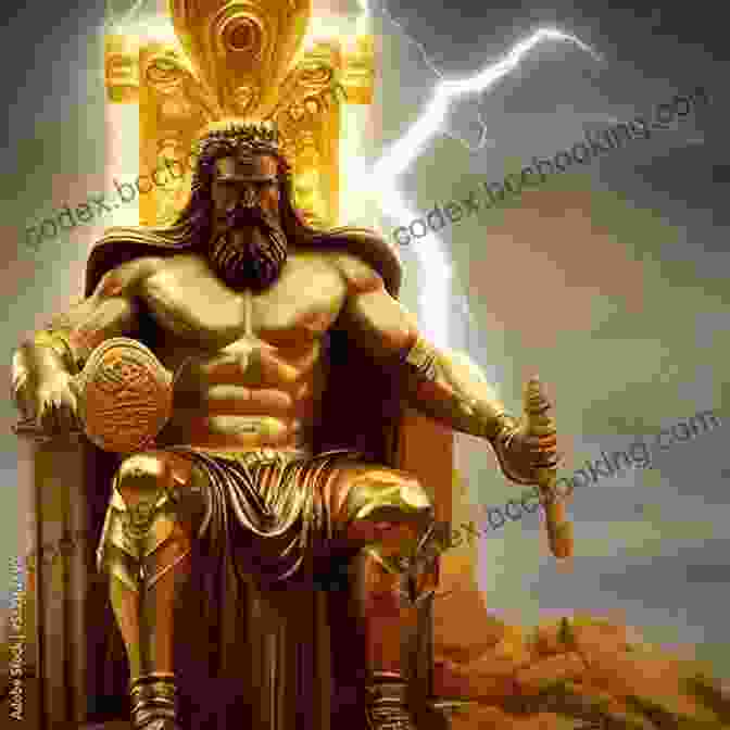 A Depiction Of Zeus, The King Of The Gods, Wielding His Thunderbolt While Seated On A Throne Atop Mount Olympus, With Other Gods And Goddesses Surrounding Him. Unbelievable Pictures And Facts About Ancient Greece