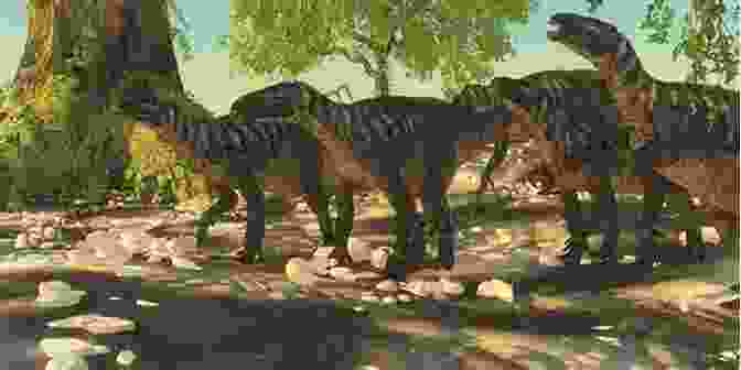 A Herd Of Iguanodons Grazing In A Prehistoric Forest With A Towering Tree Line In The Background Iguanodon (21st Century Junior Library: Dinosaurs)