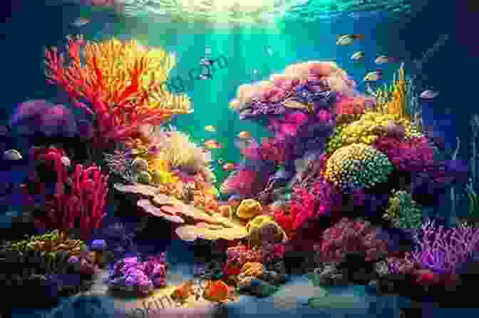 A Stunning Underwater Scene Depicting A Vibrant Coral Reef Teeming With A Kaleidoscope Of Marine Life, From Colorful Fish To Playful Sea Turtles Ocean Life In The Old Sailing Ship Days From Forecastle To Quarter Deck