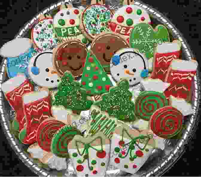 A Tray Of Beautifully Decorated Sugar Cookies In Various Shapes And Festive Designs The Christmas Cookie Cookbook 2024 : Over 180 Amazing Christmas Recipes To Bake For The Holidays (Recipes To Bake For The Holidays)