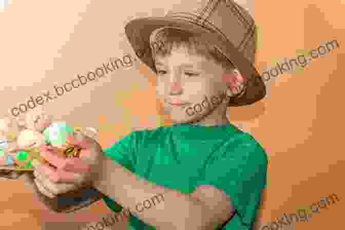 A Young Boy Named Peter Holds A Glowing Egg In His Hand, With A Look Of Wonder On His Face. Peter And The Flying Egg