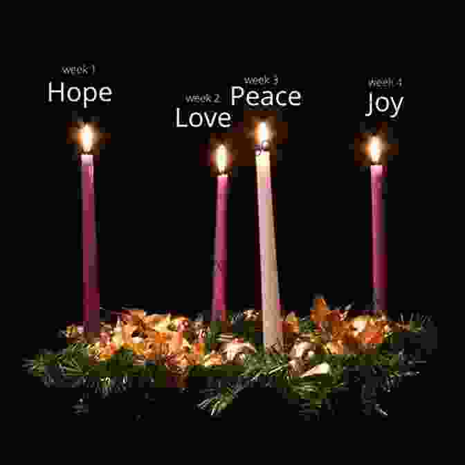 Advent Wreath With Four Candles, Representing The Four Weeks Of Advent, Sitting On A Table In A Living Room Twas The Season Of Advent: Devotions And Stories For The Christmas Season ( Twas Series)