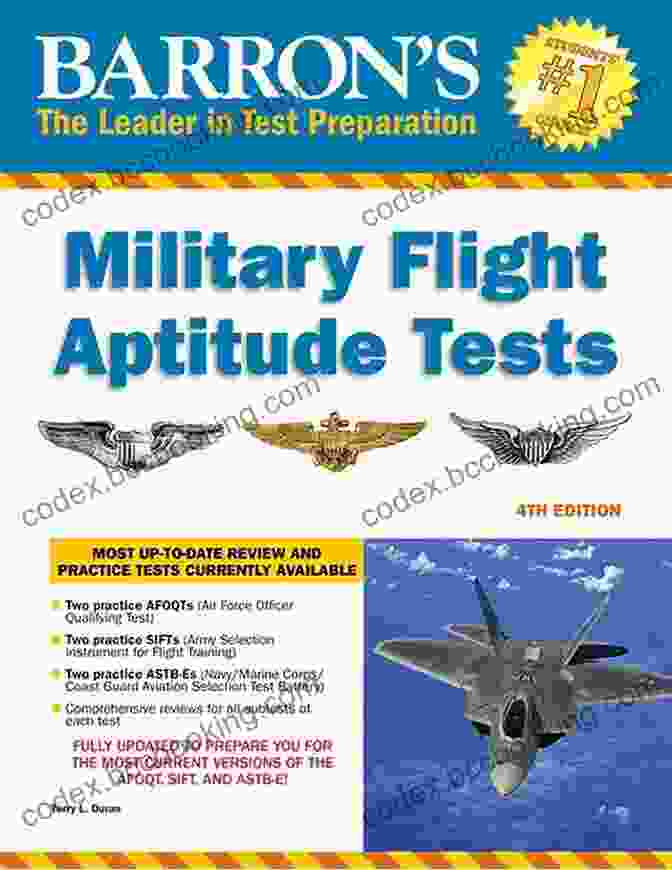 Barron's Military Flight Aptitude Tests Prep Book Cover Military Flight Aptitude Tests (Barron S Test Prep)