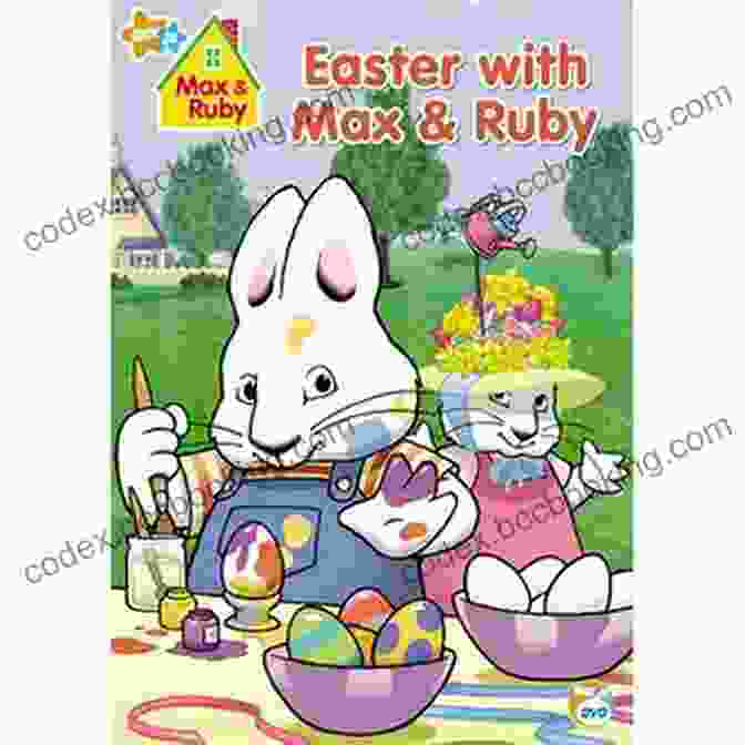 Book Cover Of Ruby Easter Feast Featuring A Cheerful Bunny Holding An Easter Basket Amidst A Vibrant Spring Scene Ruby S Easter Feast (Ruby S Pocket Treasures)