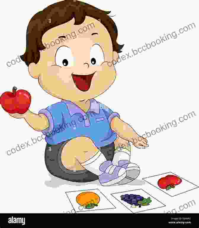 Child Pointing At Image Of 'apple' In The Picture Dictionary English Picture Dictionary For Kids: A Board Game Colors Numbers Shapes ABC First Words And Phrases
