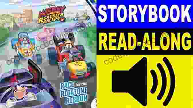 Child Reading 'Mickey And The Roadster Racers' Storybook With A Smile Mickey And The Roadster Racers: Race For The Rigatoni Ribbon (Disney Storybook (eBook))