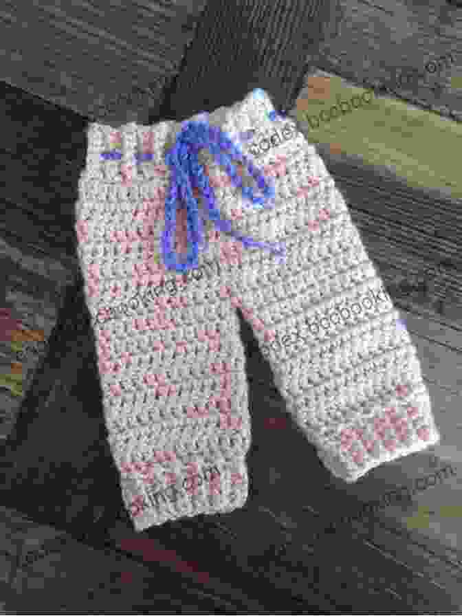 Crocheted Baby Pants With Ribbed Design And Stretchy Waistband Crochet Pattern CP56 Baby Top Pants Hat And Sandals 0 3mths UK Terminology