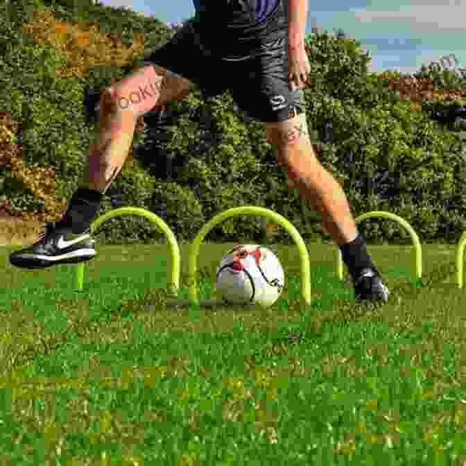 Image Of A Footballer Delivering A Precise Pass. Working On The Ball: A Simple Guide To Office Fitness