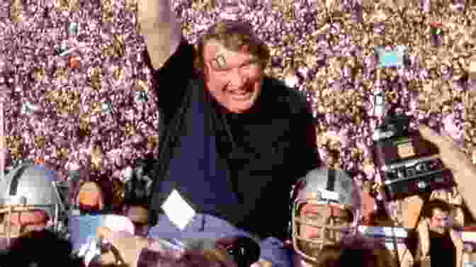 John Madden Leading The Raiders On The Field. Cheating Is Encouraged: A Hard Nosed History Of The 1970s Raiders