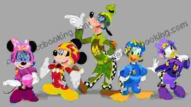 Mickey And The Roadster Racers Team Posing In Their Racing Outfits Mickey And The Roadster Racers: Race For The Rigatoni Ribbon (Disney Storybook (eBook))