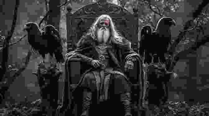 Odin, The All Father Of The Norse Gods, Sits On His Throne With His Two Ravens, Huginn And Muninn. Norse Mythology: History For Kids: A Captivating Guide To Norse Folklore Including Fairy Tales Legends Sagas And Myths Of The Norse Gods And Heroes