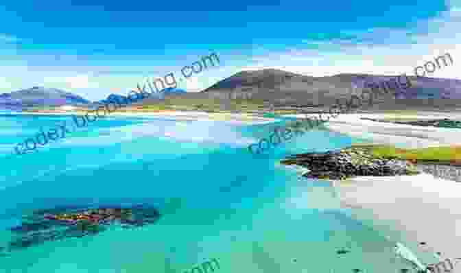 Panoramic View Of A Stunning Scottish Island, Showcasing Pristine Beaches, Rolling Hills, And A Quaint Village In The Distance Scotland The Best The Islands