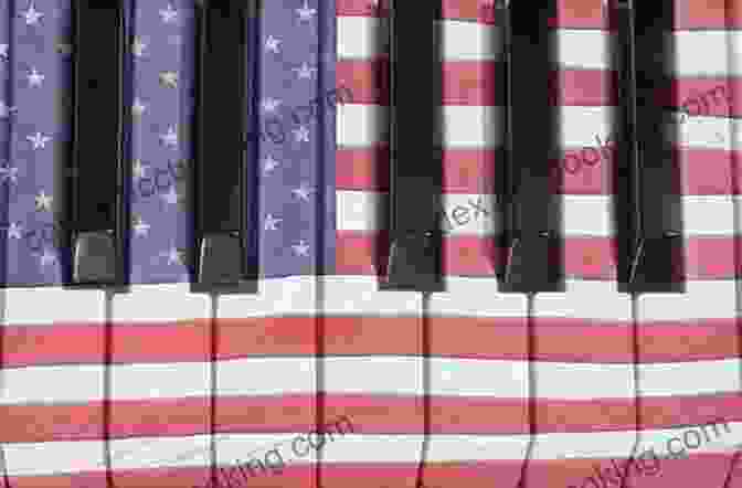 Piano Keys Adorned With Patriotic Symbols Patriotic Songs For Piano Made Easy