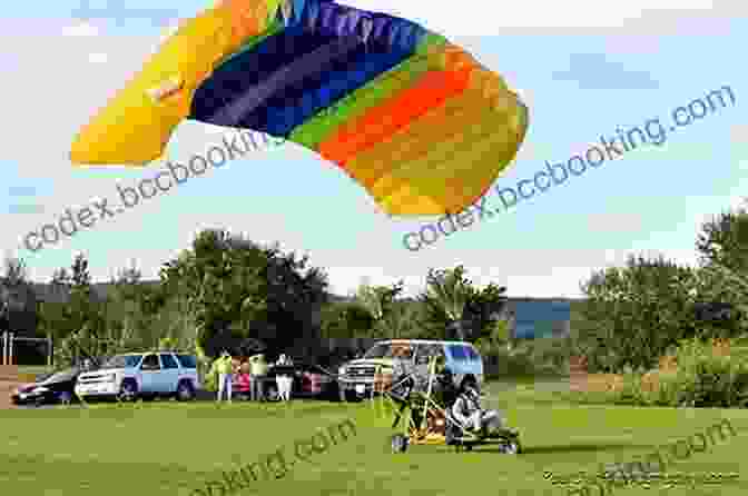 Powered Parachute Taking Off From A Grassy Field Powered Parachute Flying Handbook (FAA H 8083 29)