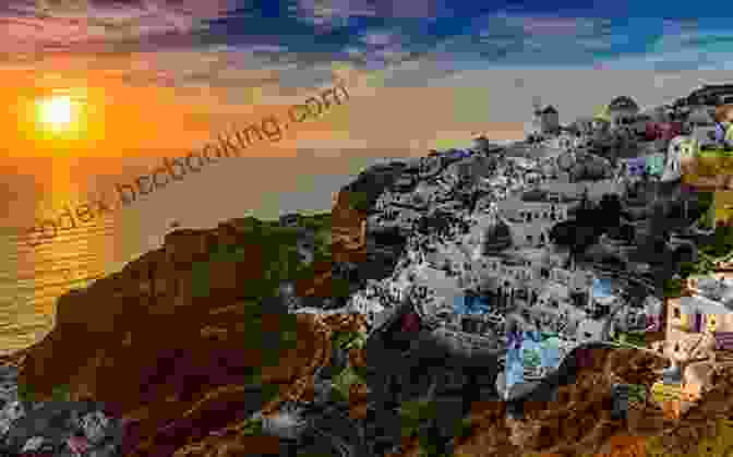 Sunset Over The Aegean Sea In Greece Greek Beaches Coloring Book: Relaxing Beach Scenes In Greece