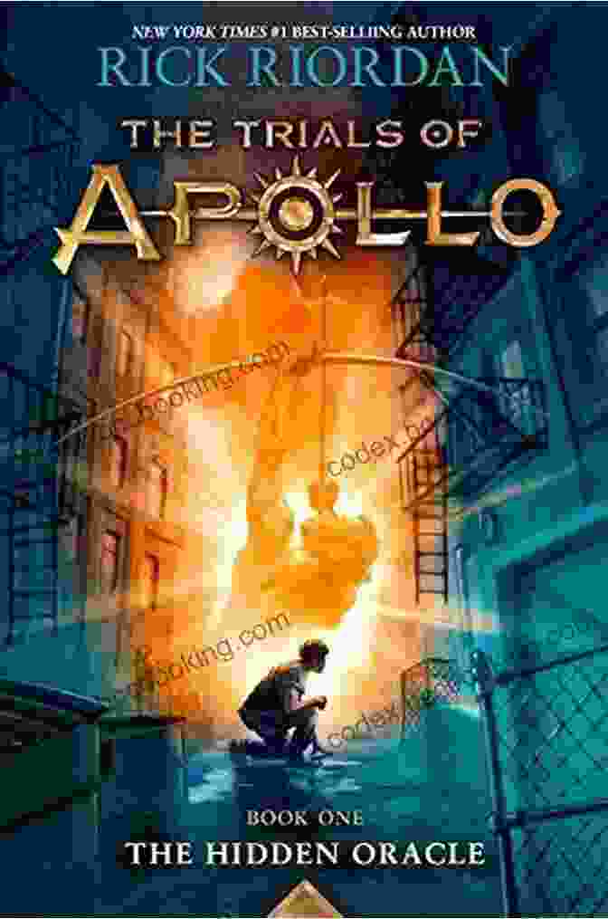 The Cover Of The Trials Of Apollo: The Hidden Oracle By Rick Riordan, Featuring A Vibrant Illustration Of Lester Papadopoulos And Meg McCaffrey In A Shadowy Forest The Trials Of Apollo One: The Hidden Oracle
