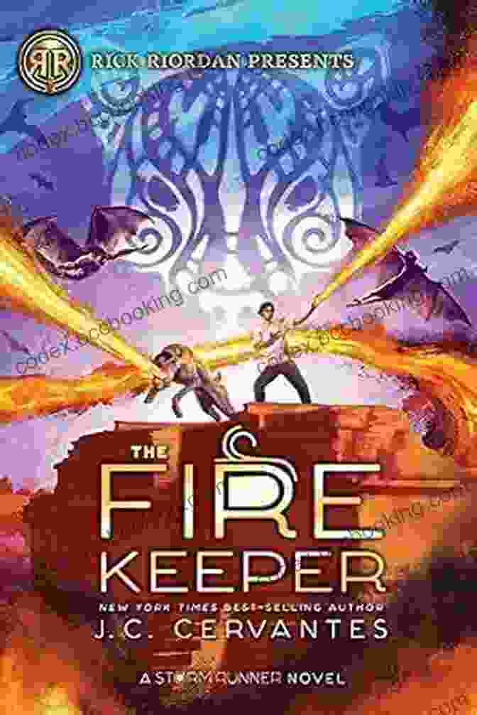 The Fire Keeper Storm Runner Novel Book Cover Featuring A Young Native American Woman Standing In The Midst Of A Storm, Her Eyes Blazing With Power. The Fire Keeper: A Storm Runner Novel 2