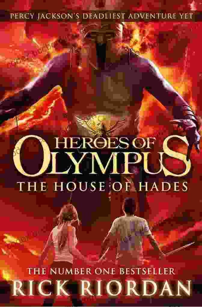 The House Of Hades Book Cover Featuring Percy Jackson And Annabeth Chase Standing Before The Gates Of The Underworld The House Of Hades (The Heros Of Olympus 4)