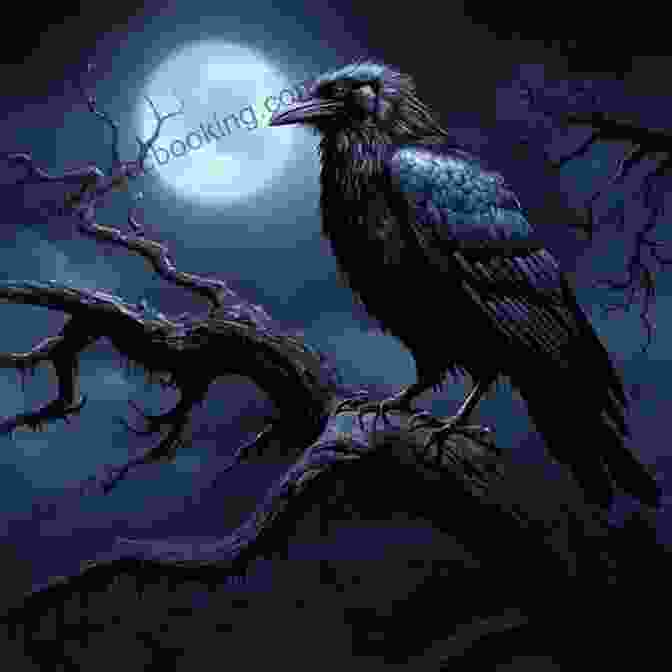 The Raven Black Crow Book Cover, Featuring A Black Crow Perched On A Gnarled Tree Branch Against A Stormy Sky The Raven 2: Black Crow