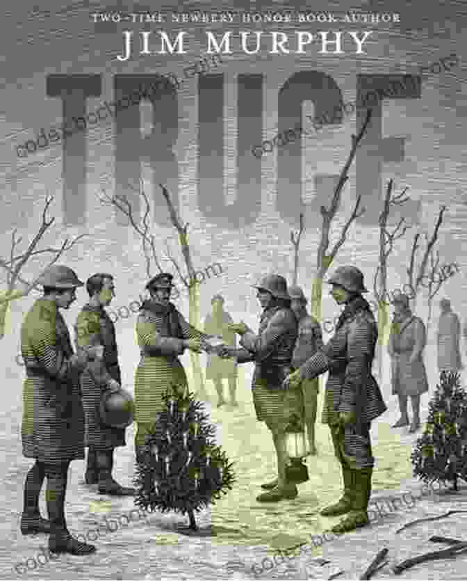 Truce Book Cover By Jim Murphy, Featuring A Soldier And A Woman Embracing Amidst A War Torn Landscape Truce Jim Murphy