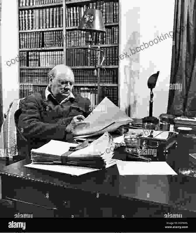 Winston Churchill In His Study, Surrounded By Books And Papers, Revealing His Passion For Writing And Intellectual Pursuits All About Winston Churchill Emma Bland Smith
